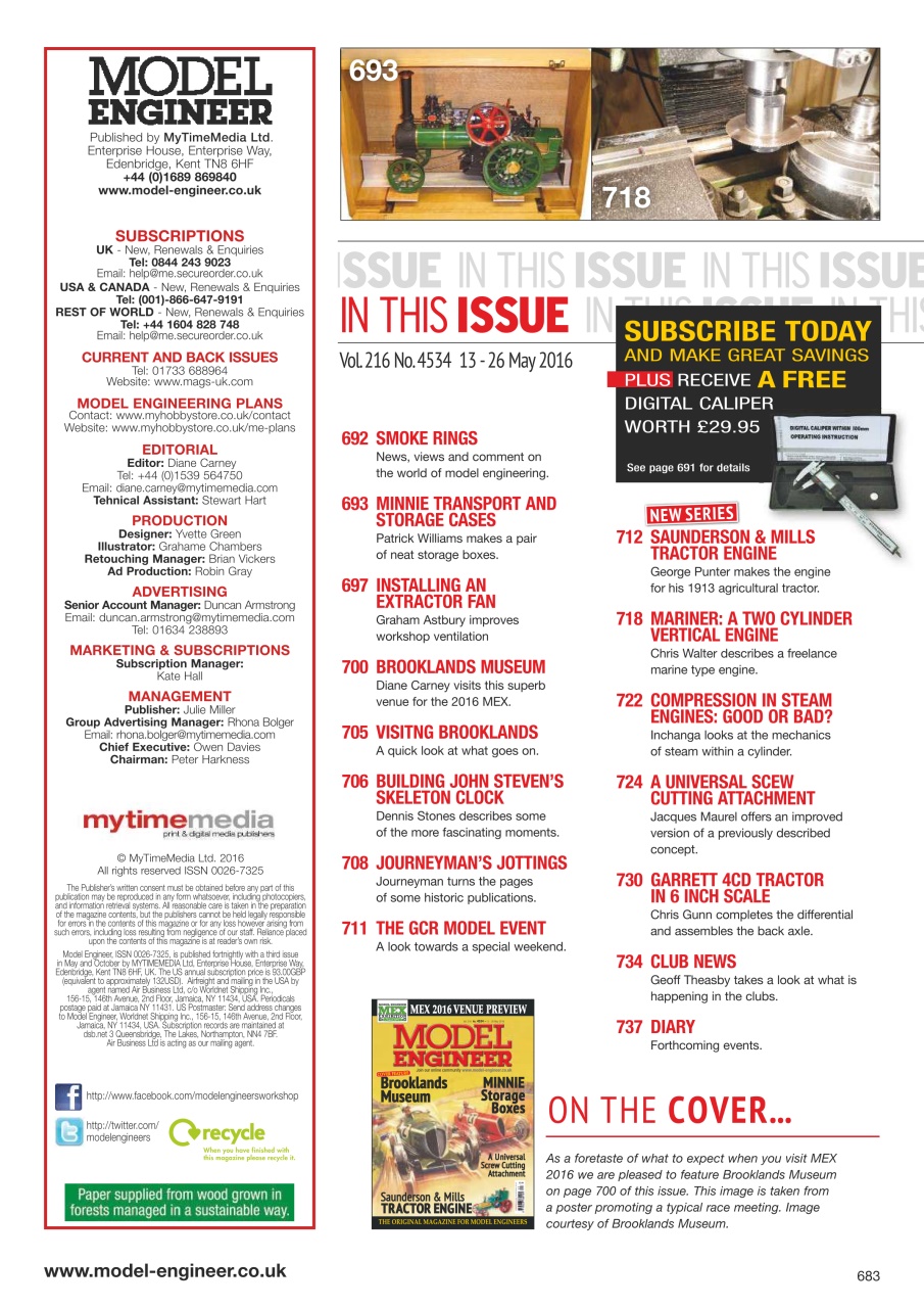 Model Engineer Preview Pages