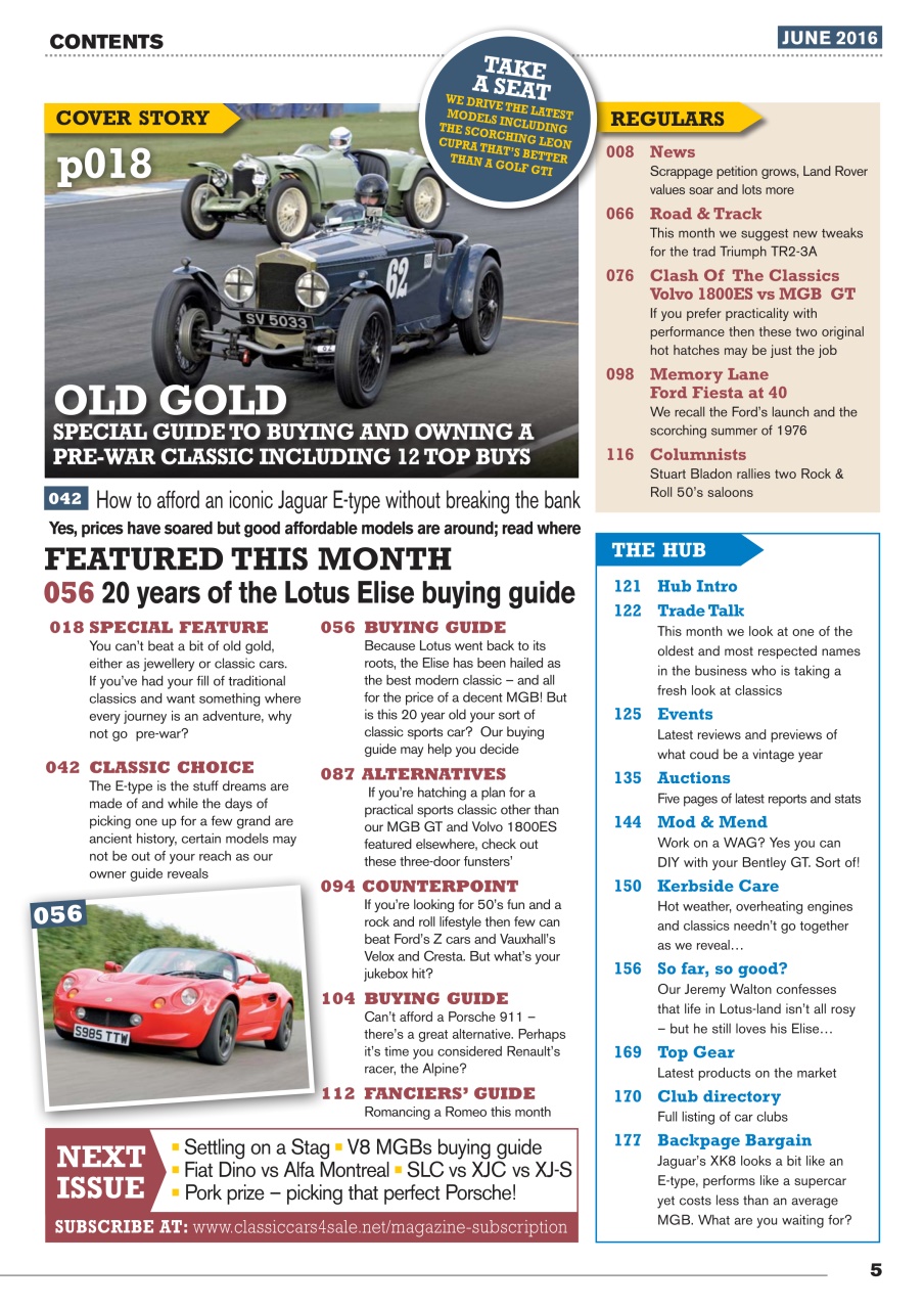Classic Motoring Preview Pages