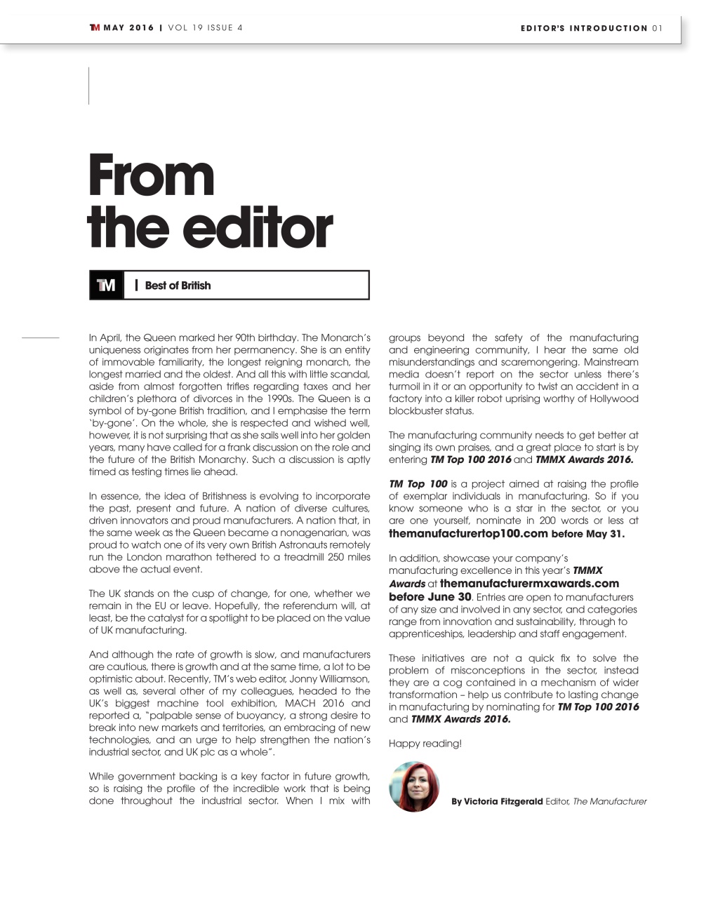 The Manufacturer Preview Pages