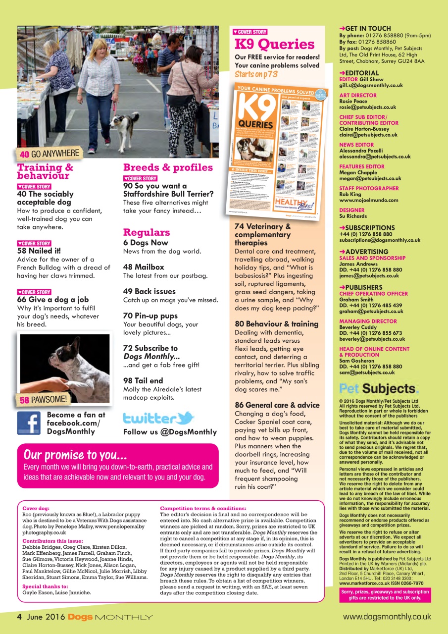 Dogs Monthly Preview Pages