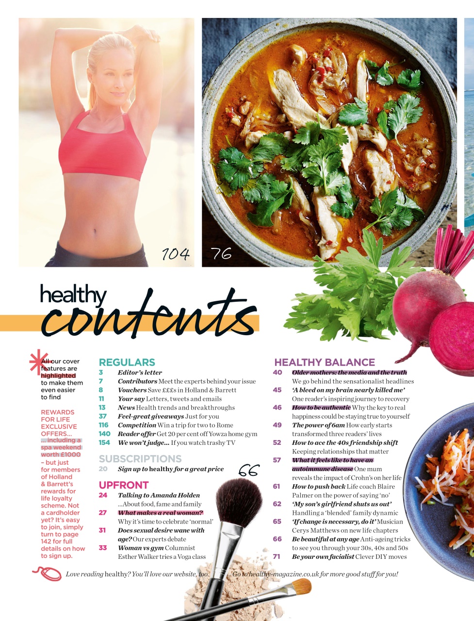 Healthy Magazine Preview Pages