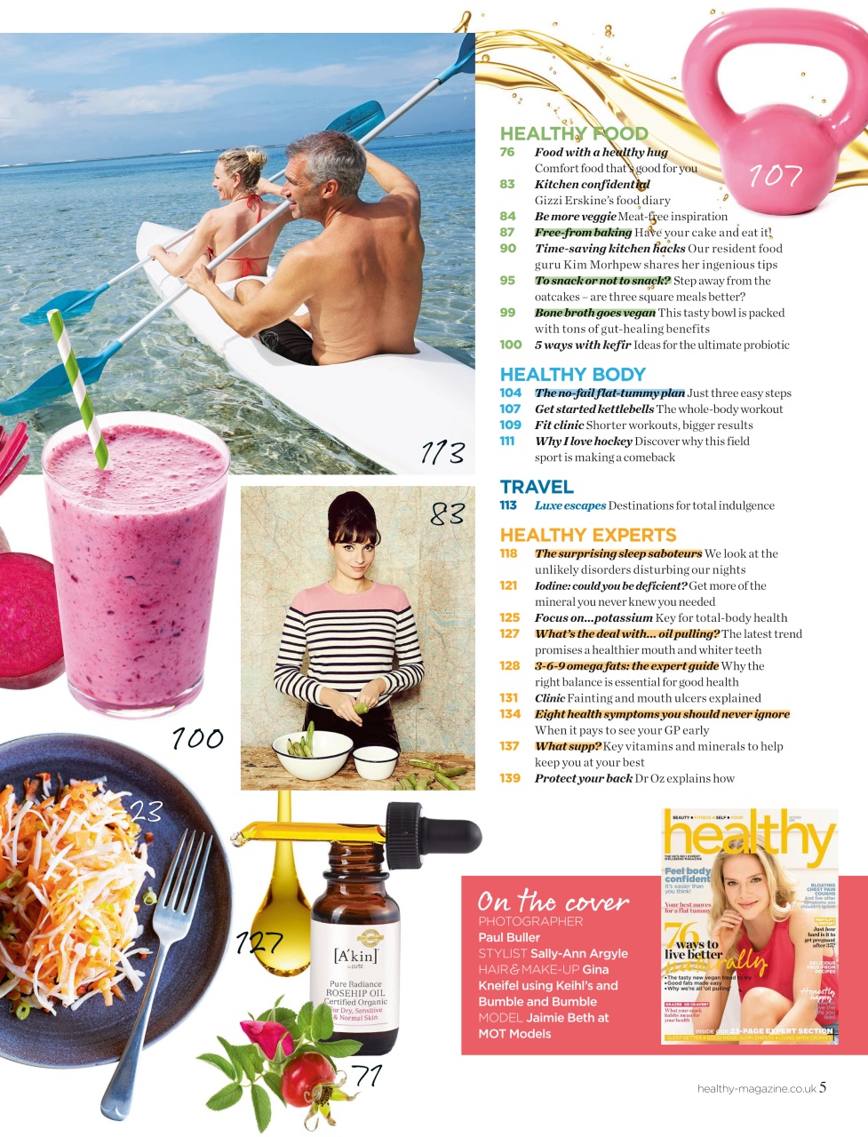 Healthy Magazine Preview Pages