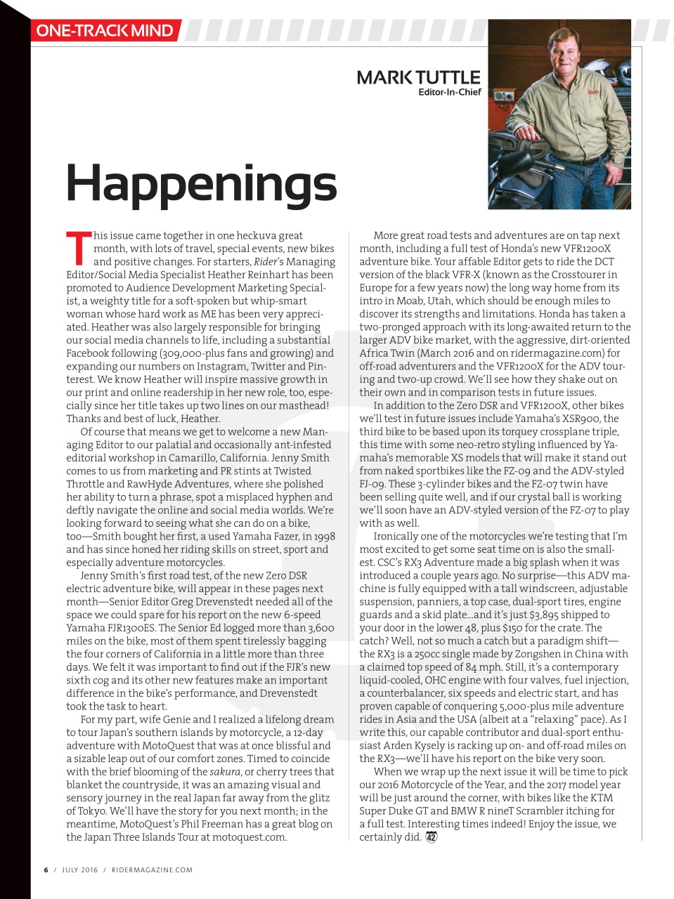 Rider Magazine Preview Pages