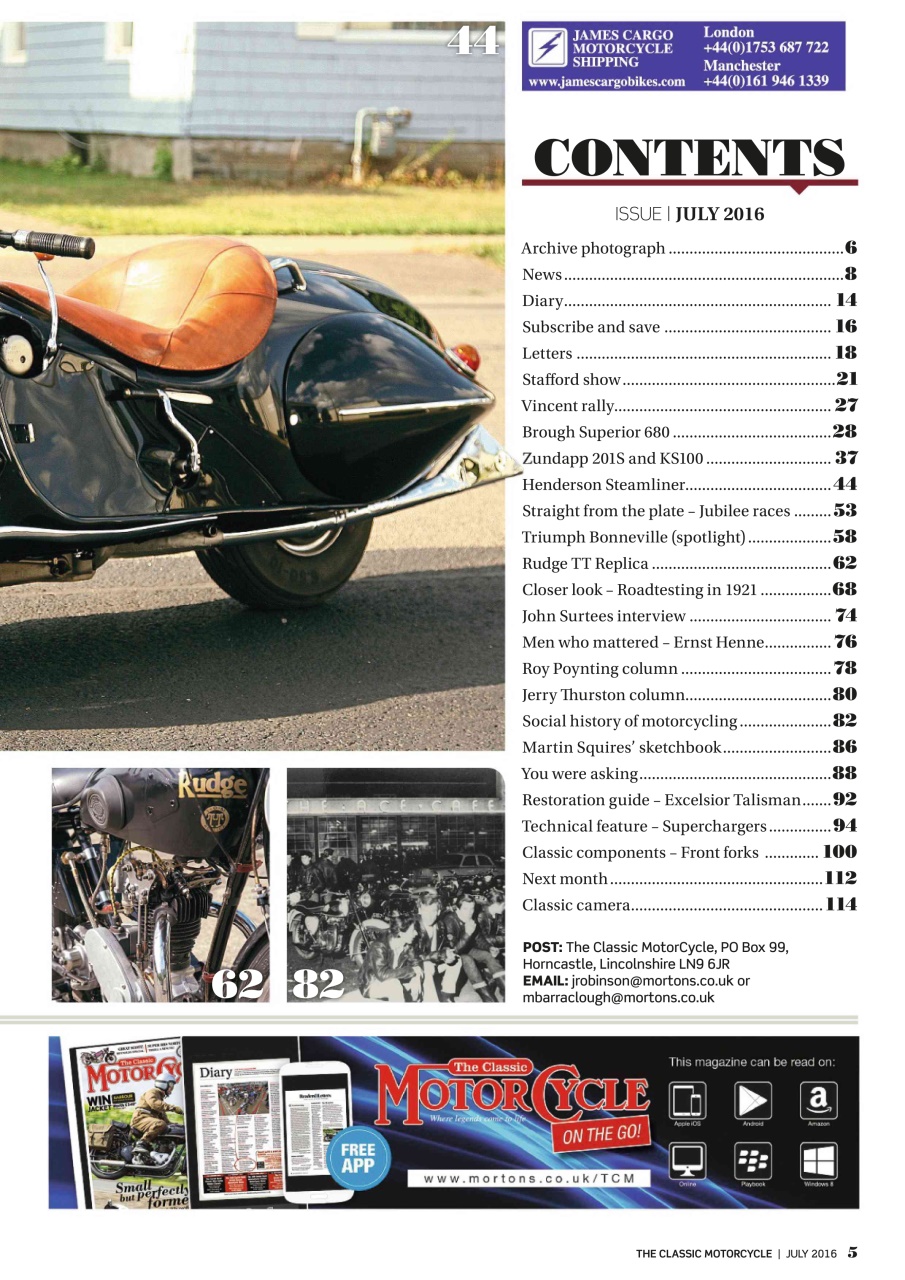 The Classic MotorCycle Preview Pages