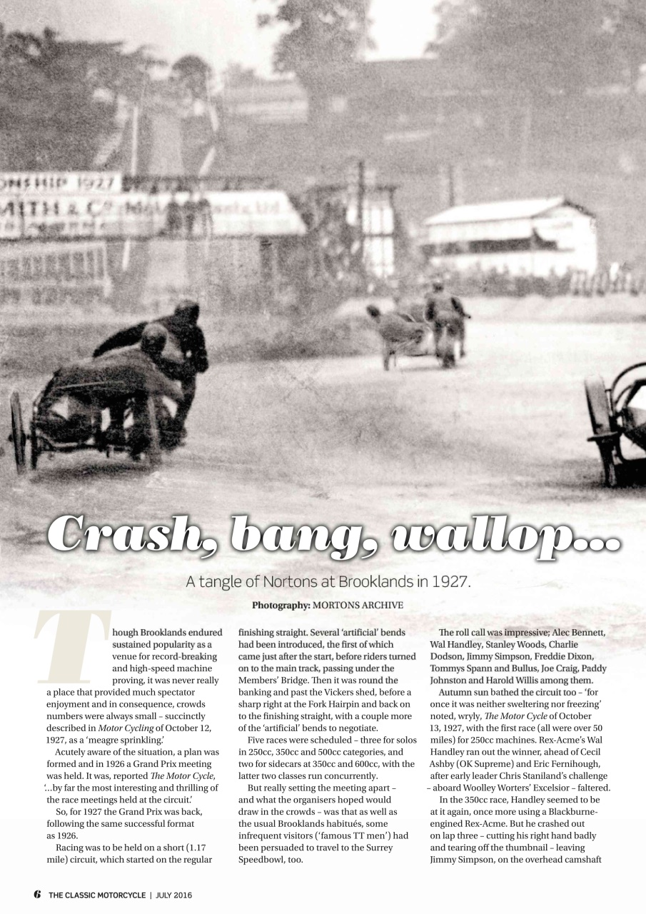 The Classic MotorCycle Preview Pages
