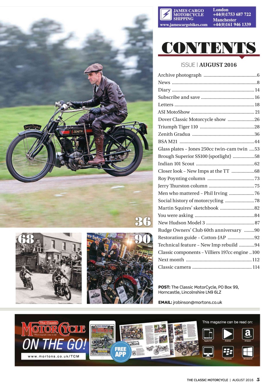 The Classic MotorCycle Preview Pages