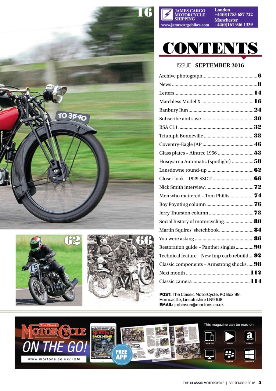 The Classic MotorCycle Preview Pages
