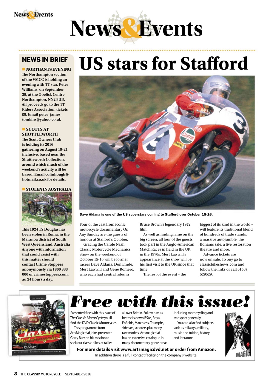 The Classic MotorCycle Preview Pages