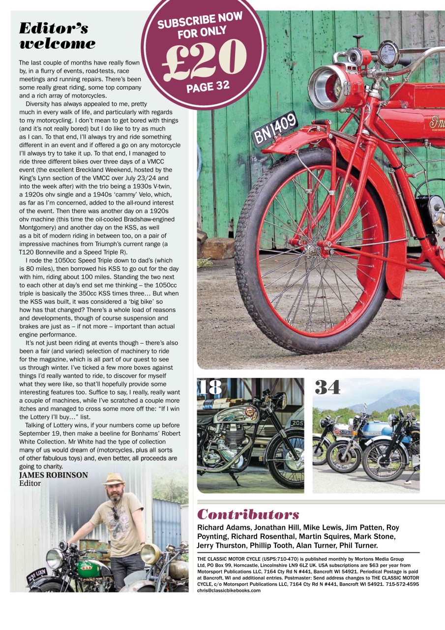 The Classic MotorCycle Preview Pages