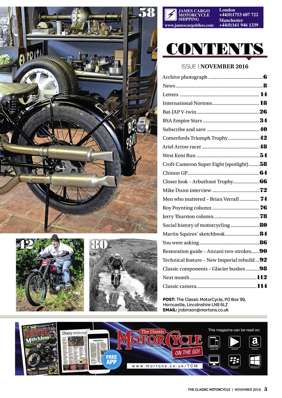 The Classic MotorCycle Preview Pages