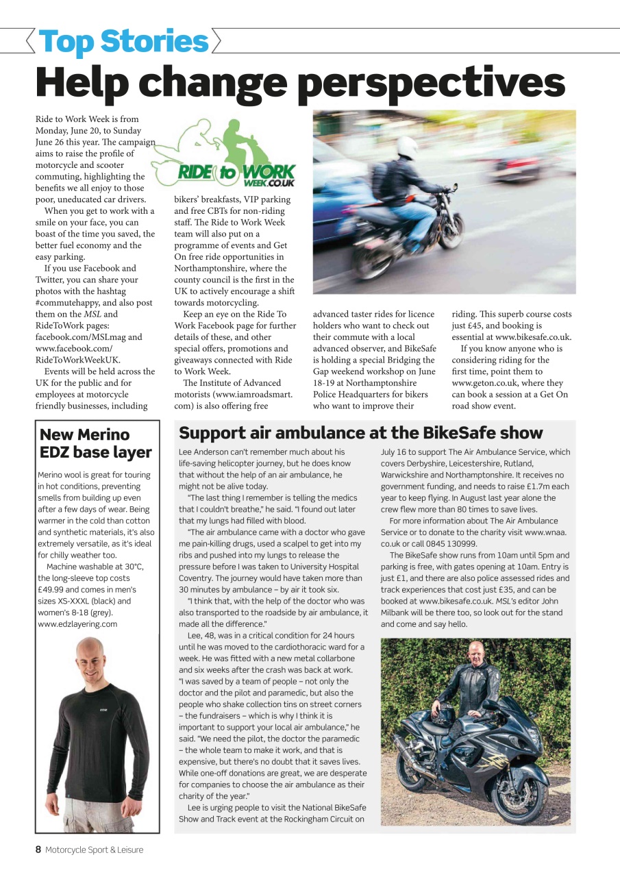 Motorcycle Sport & Leisure Preview Pages