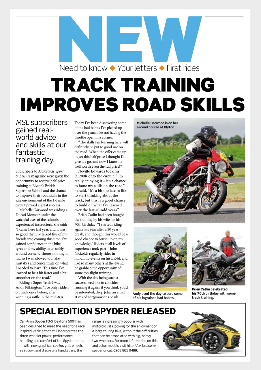 Motorcycle Sport & Leisure Preview Pages