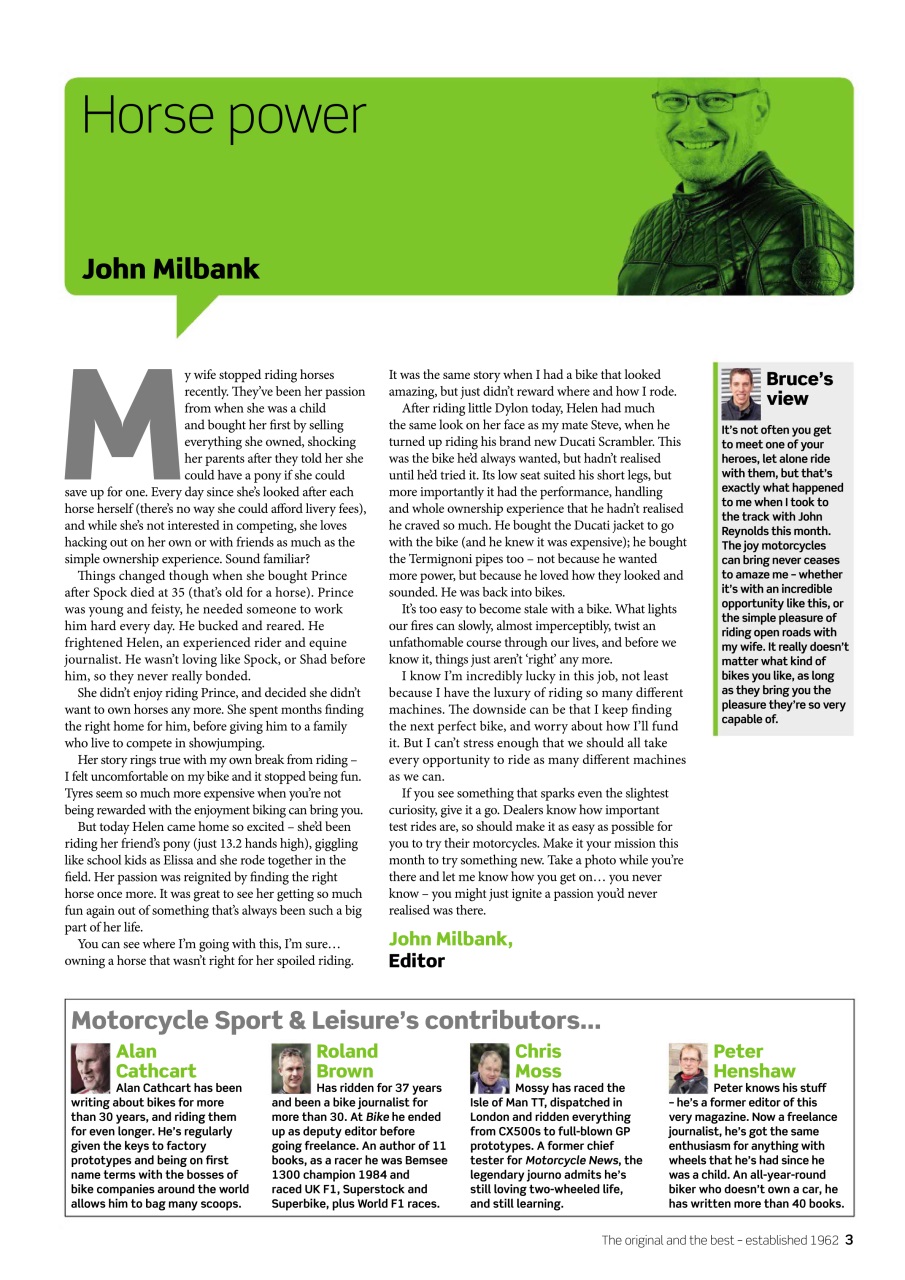 Motorcycle Sport & Leisure Preview Pages