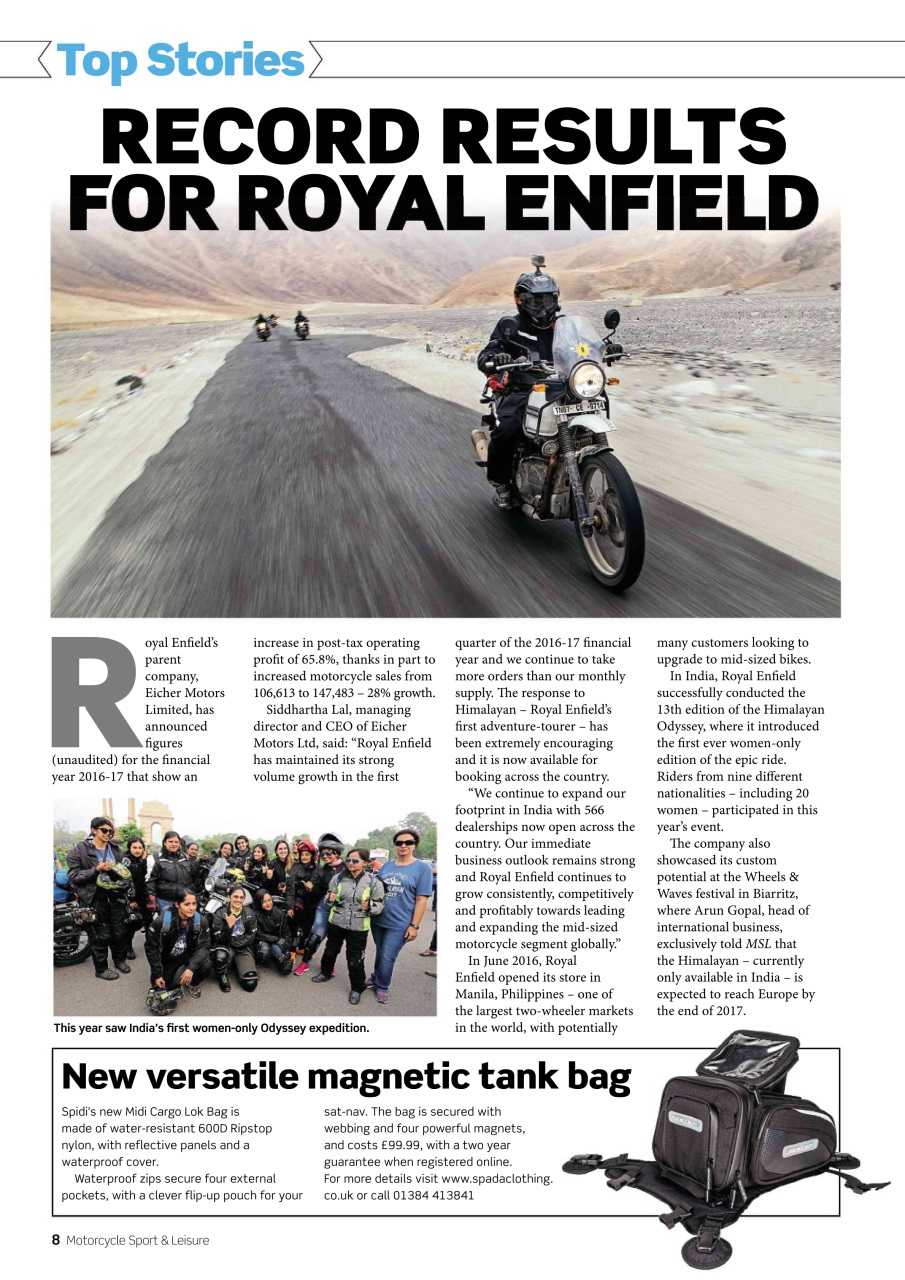 Motorcycle Sport & Leisure Preview Pages