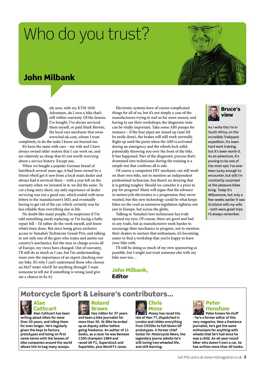 Motorcycle Sport & Leisure Preview Pages