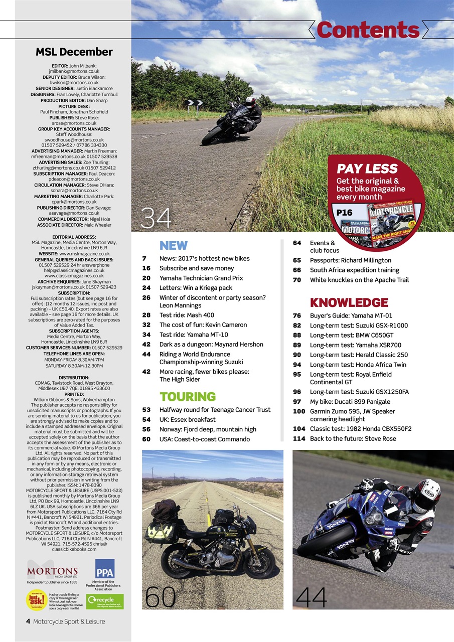 Motorcycle Sport & Leisure Preview Pages