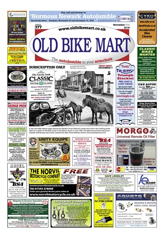Old Bike Mart issue November 2016