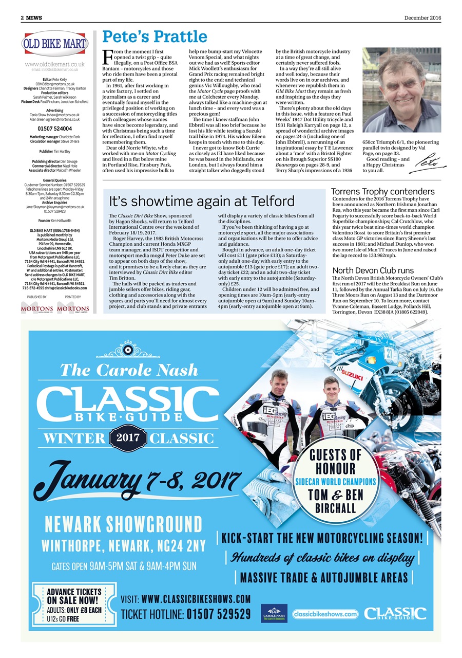 Old Bike Mart Preview Pages