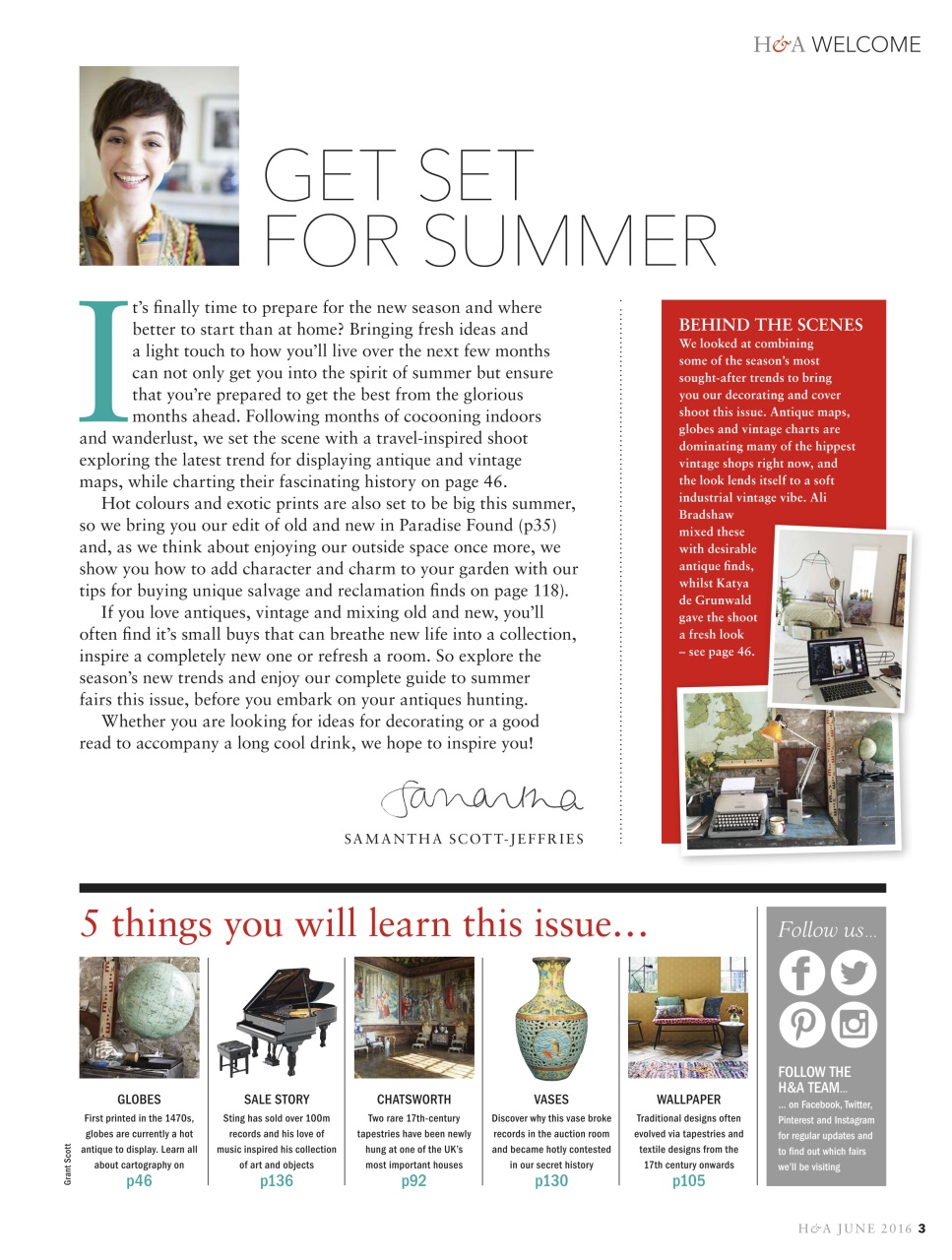 Homes & Antiques Magazine Preview Pages