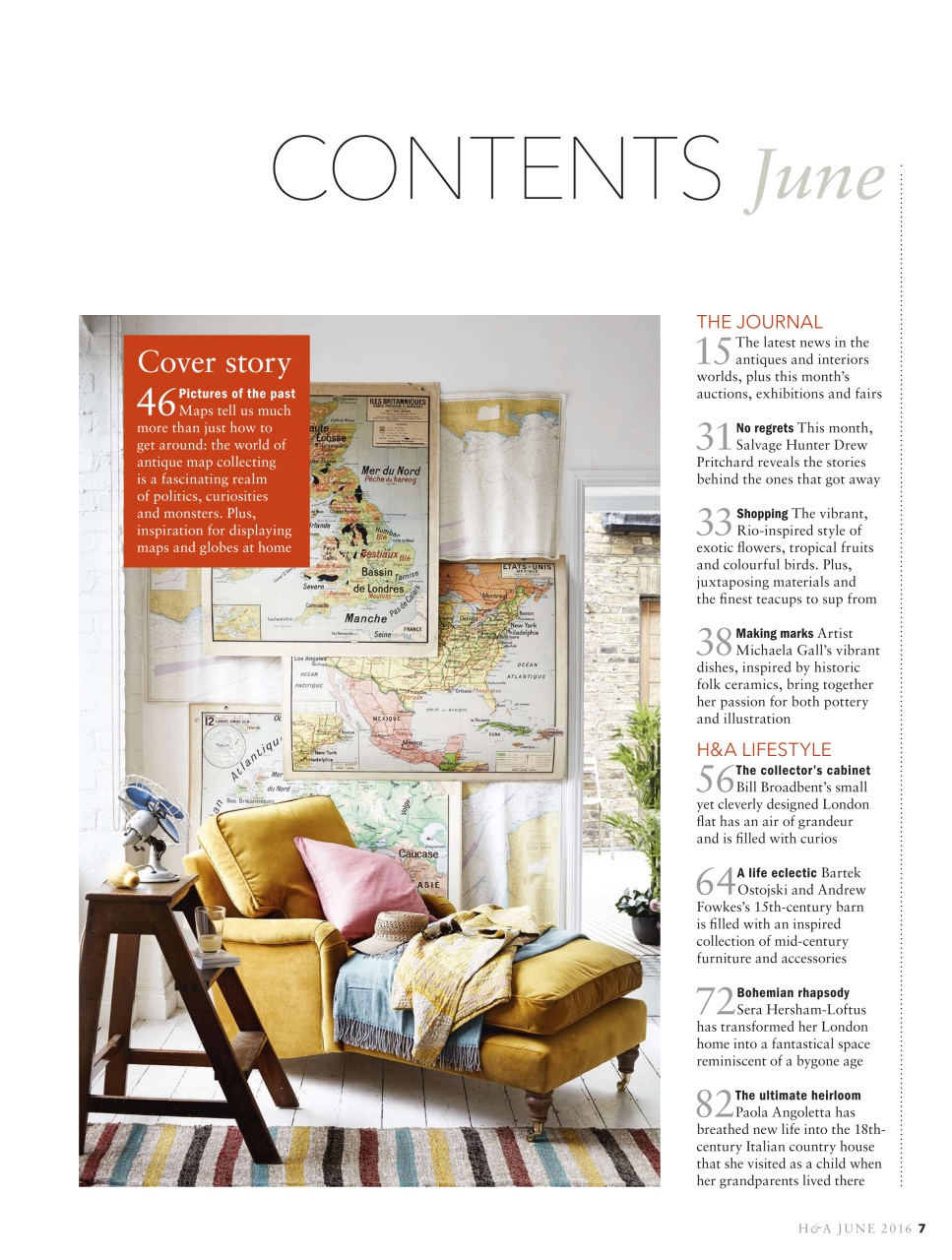 Homes & Antiques Magazine Preview Pages