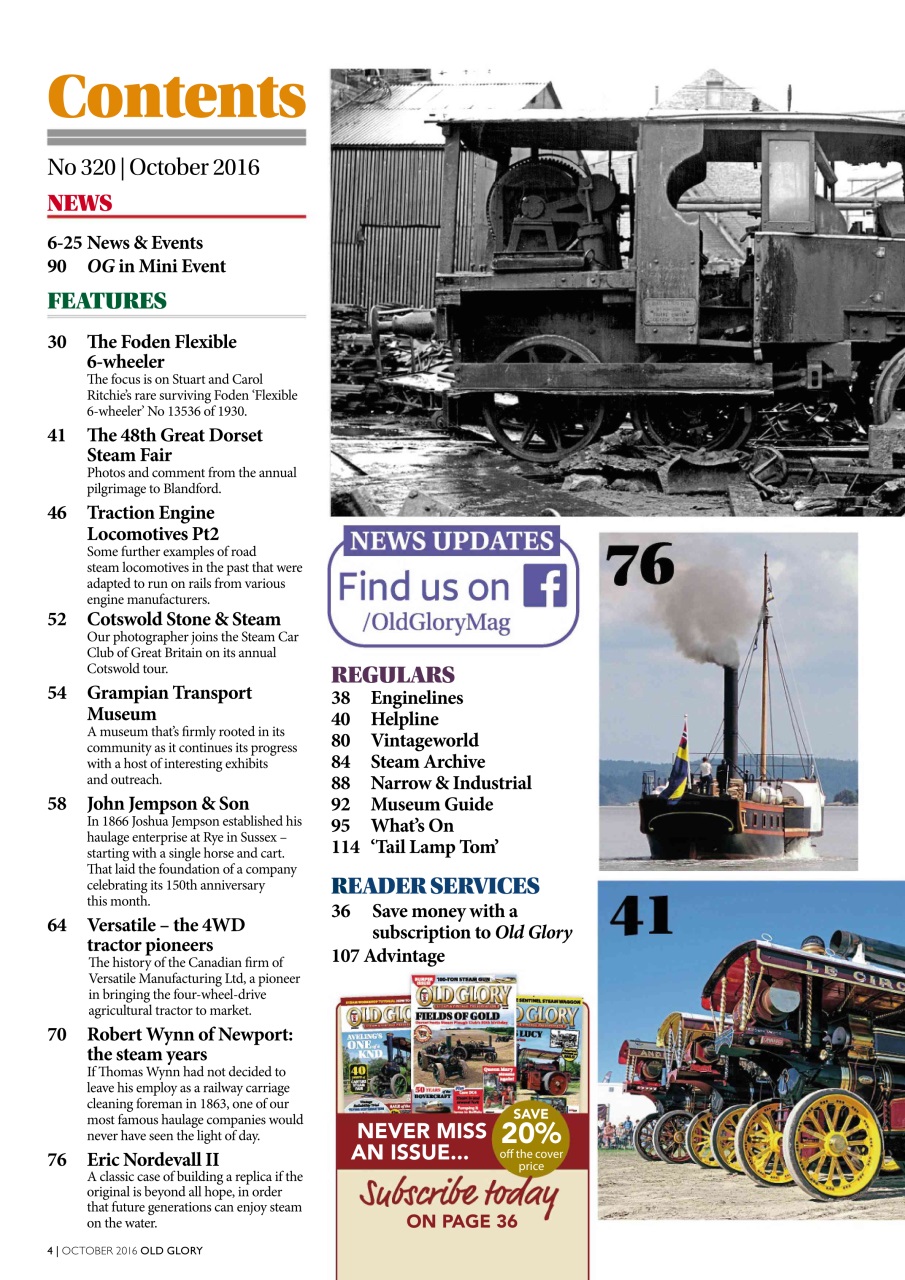 Old Glory Magazine Preview Pages