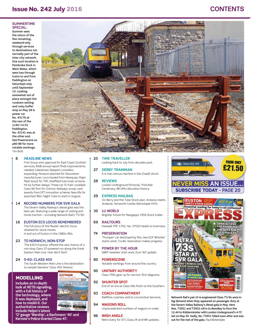 Rail Express Preview Pages