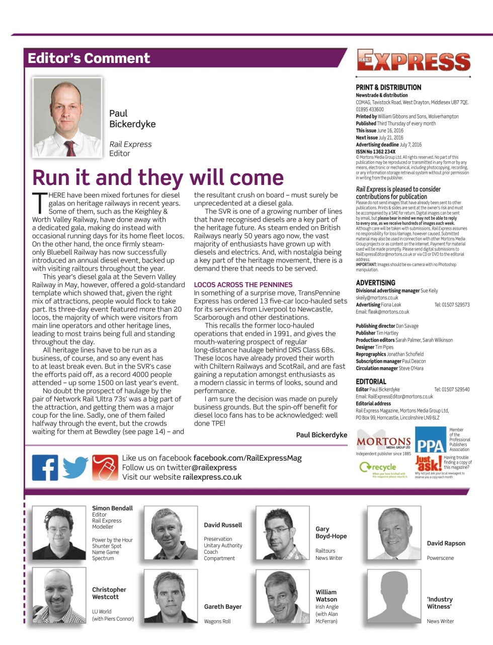 Rail Express Preview Pages