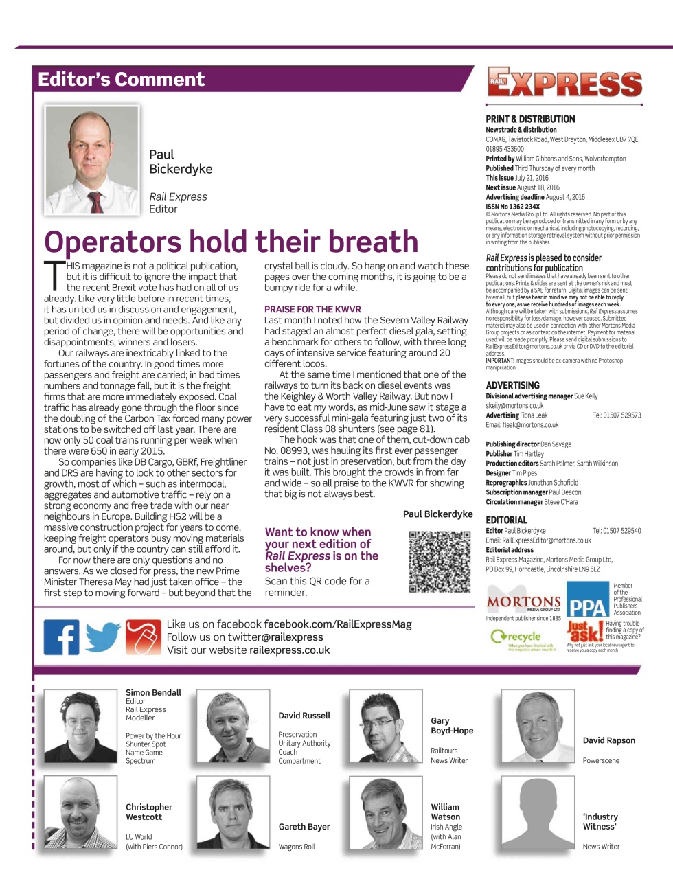 Rail Express Preview Pages