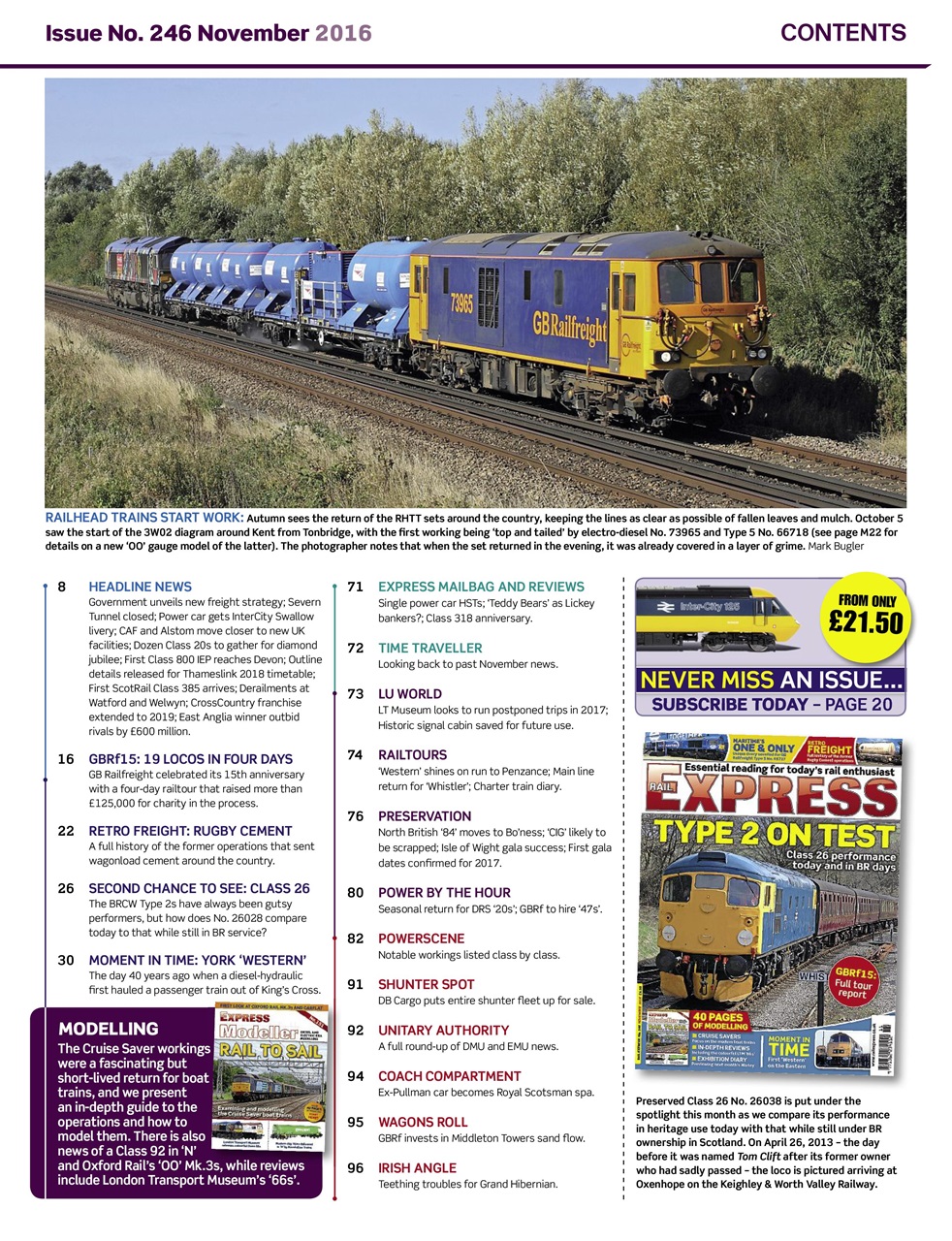 Rail Express Preview Pages