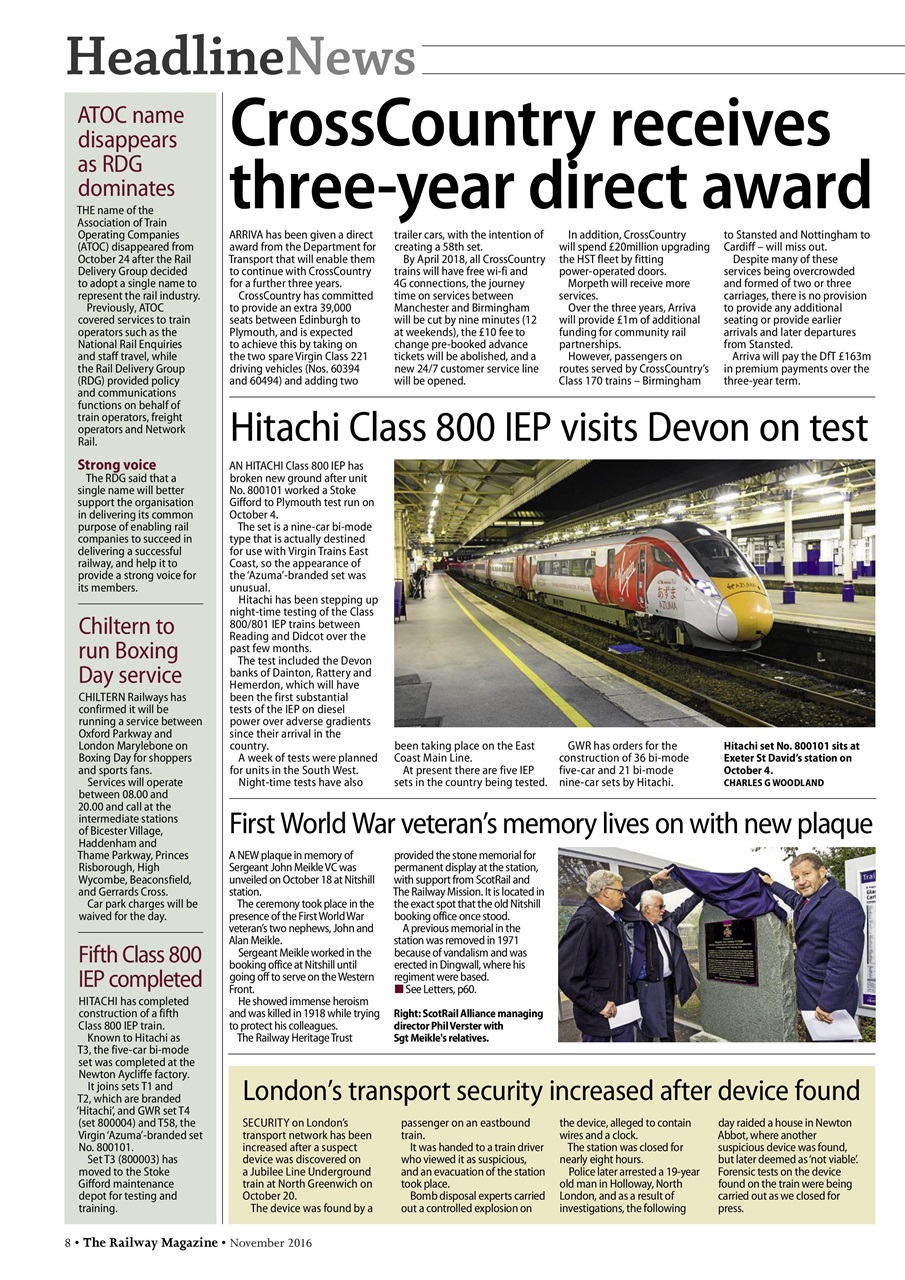 Railway Magazine Preview Pages