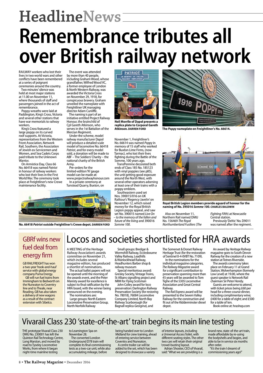 Railway Magazine Preview Pages