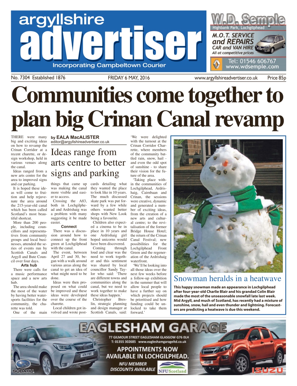 Argyllshire Advertiser Preview Pages
