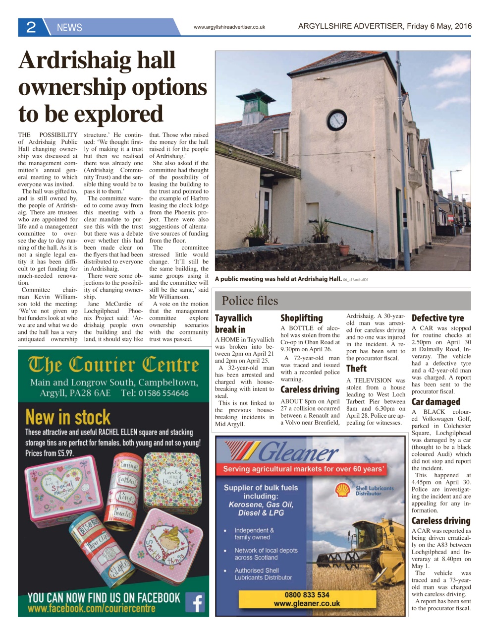 Argyllshire Advertiser Preview Pages