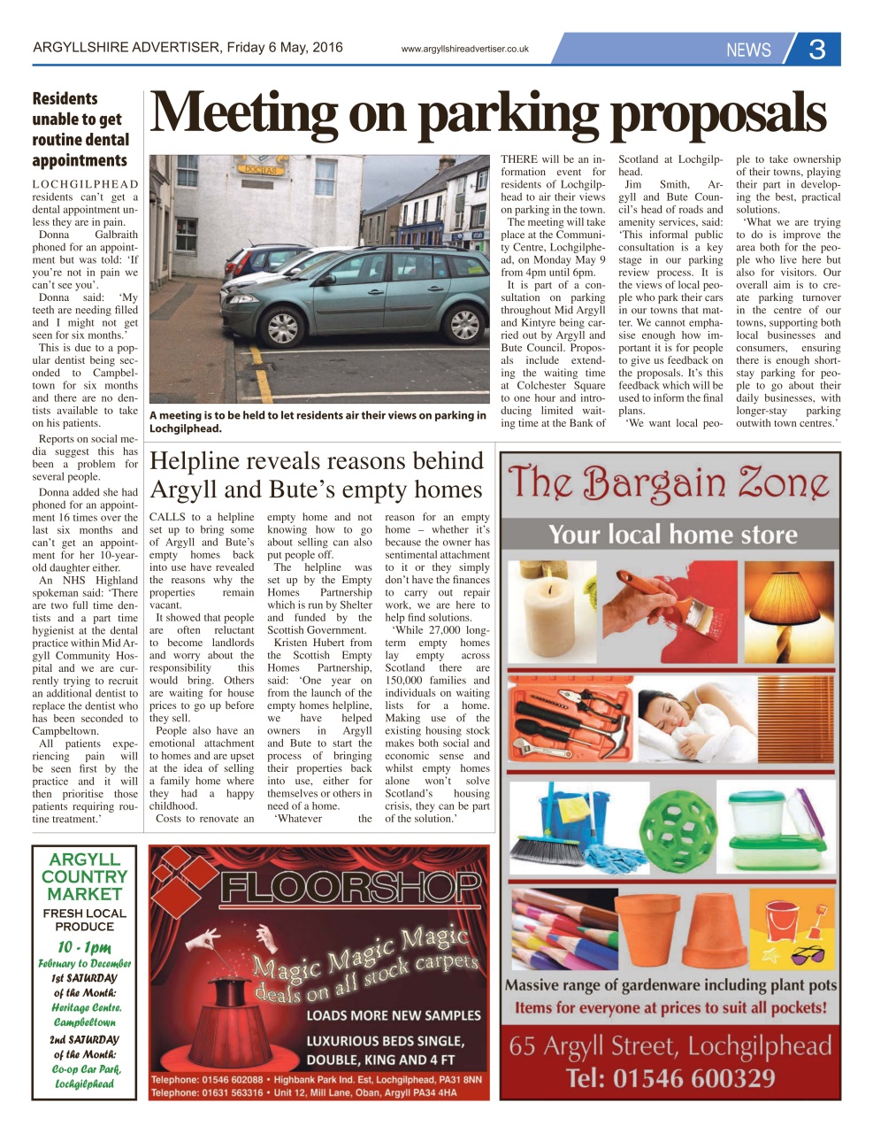 Argyllshire Advertiser Preview Pages
