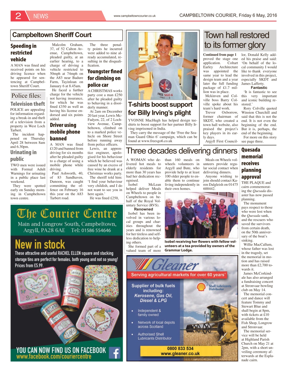 Campbeltown Courier Preview Pages