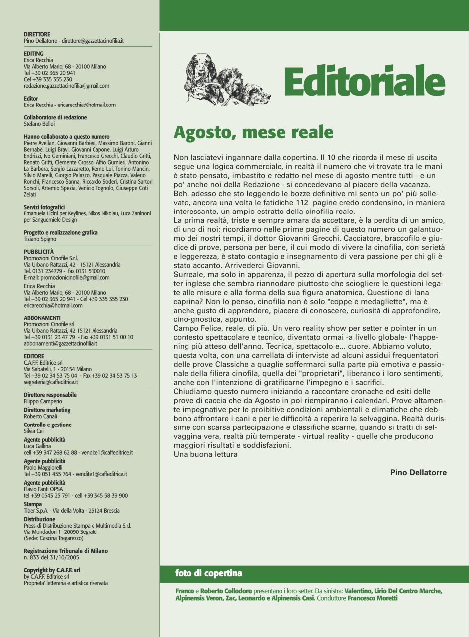 La Gazzetta Della Cinofilia Venatoria Preview Pages