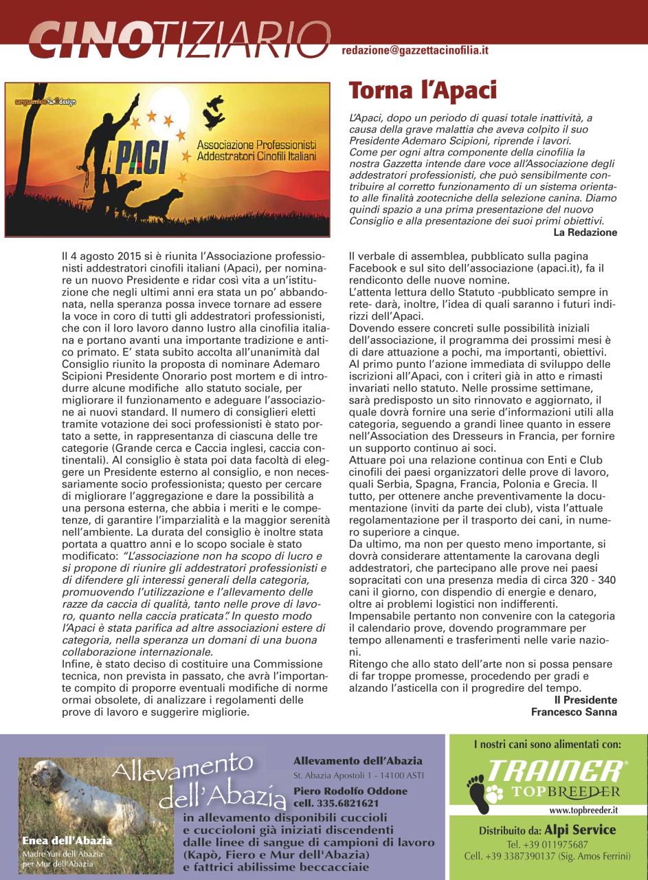 La Gazzetta Della Cinofilia Venatoria Preview Pages