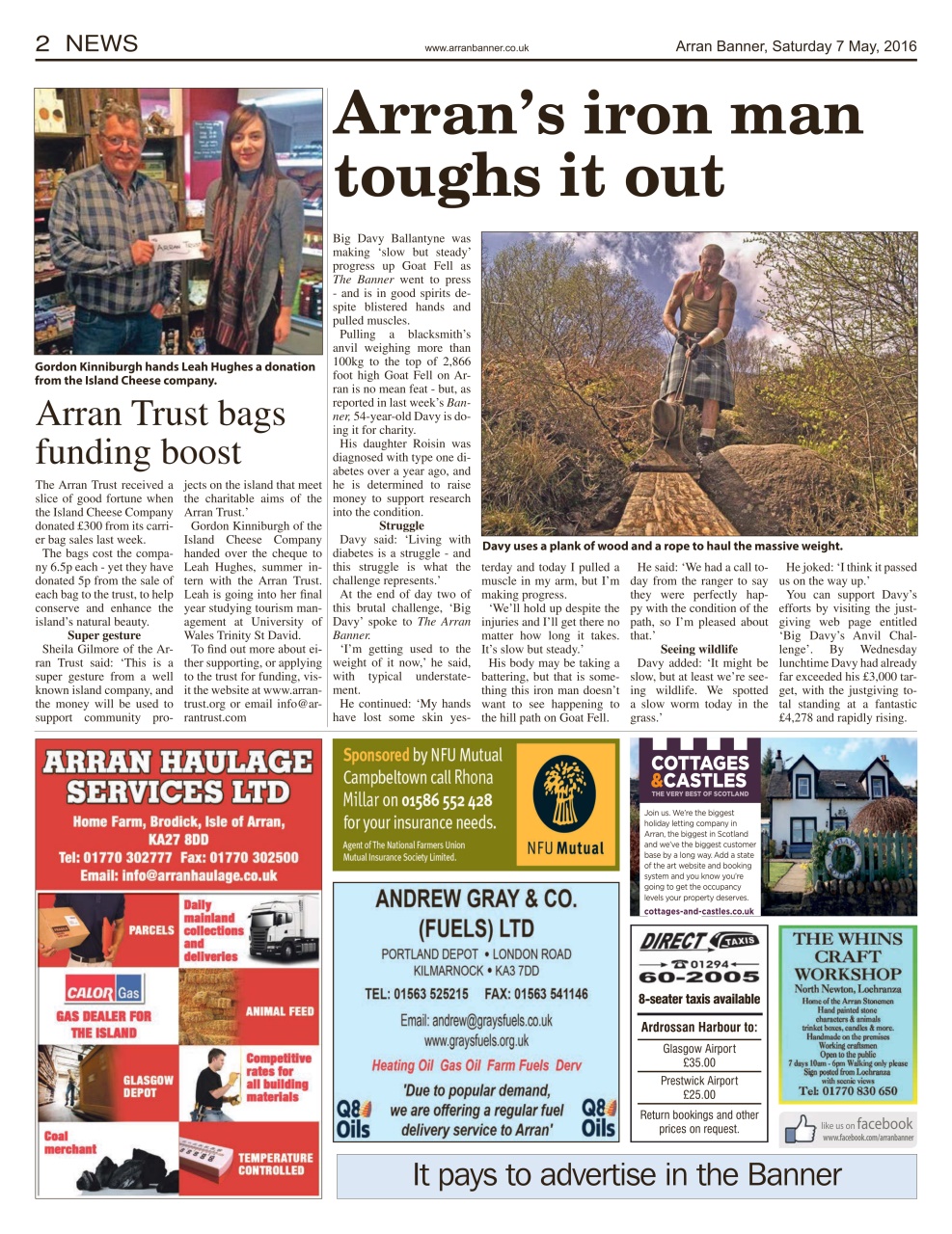 Arran Banner Preview Pages