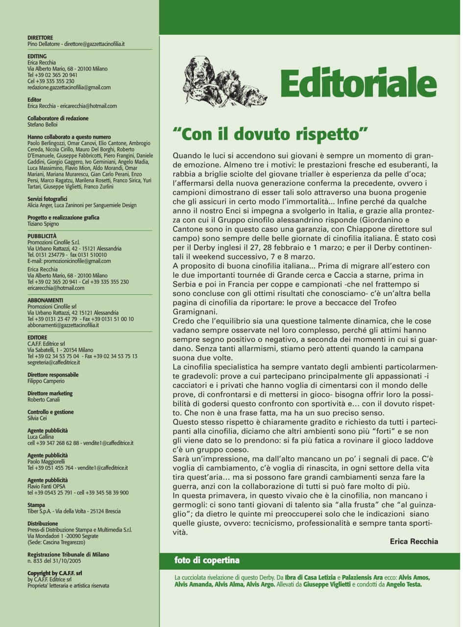 La Gazzetta Della Cinofilia Venatoria Preview Pages