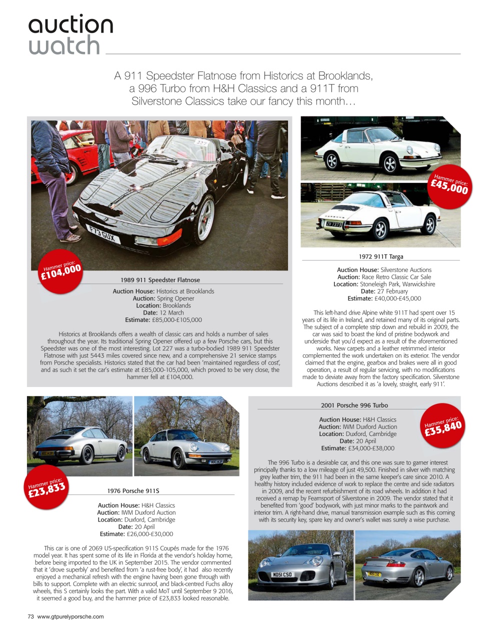 GT Porsche Preview Pages