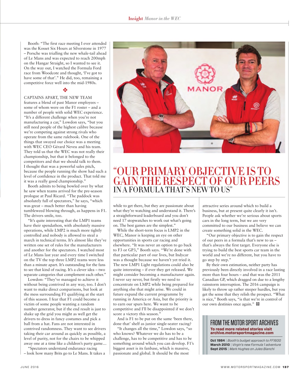 Motor Sport Magazine Preview Pages