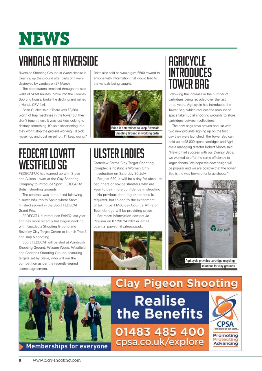 Clay Shooting Preview Pages