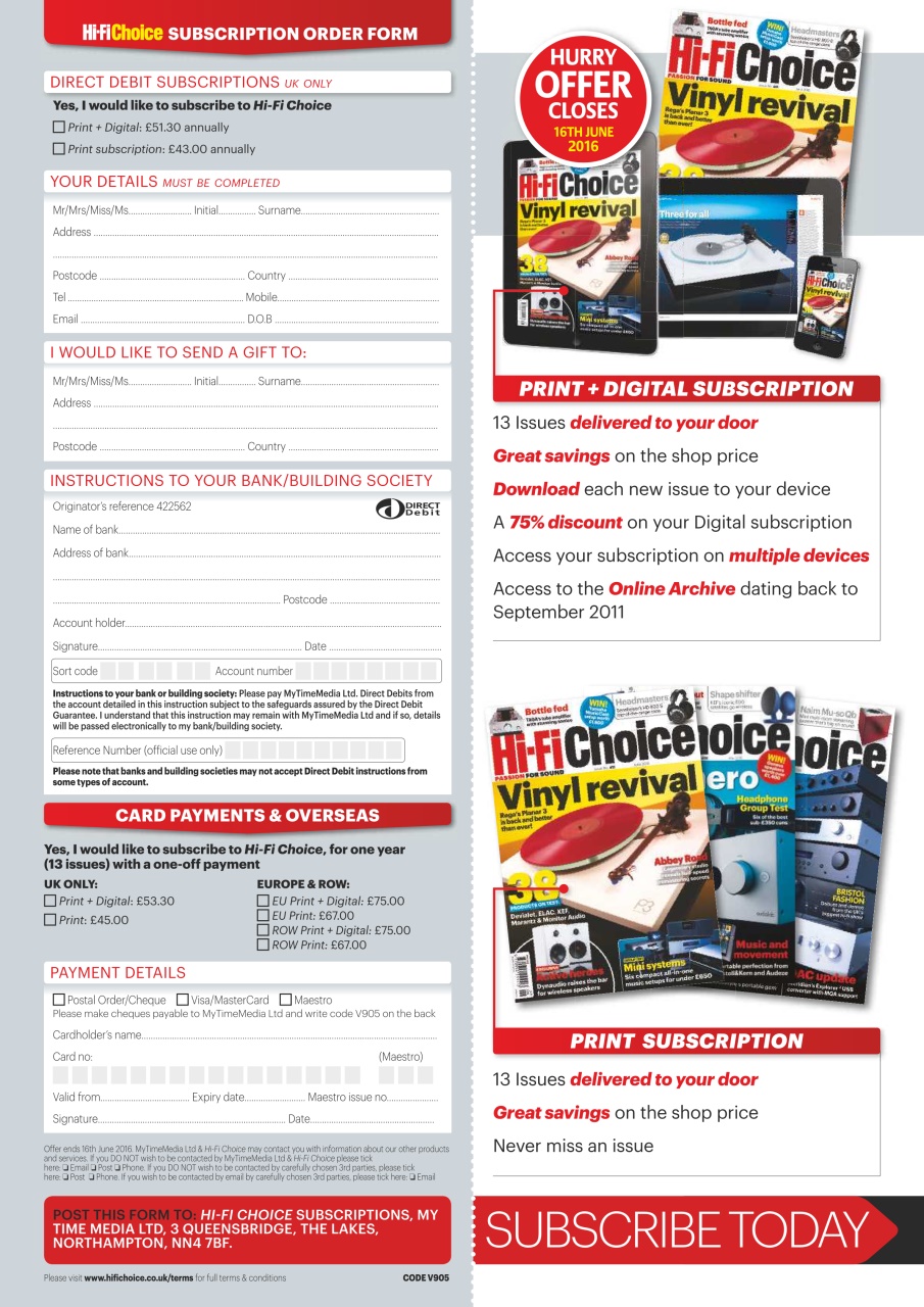 Hi-Fi Choice Preview Pages