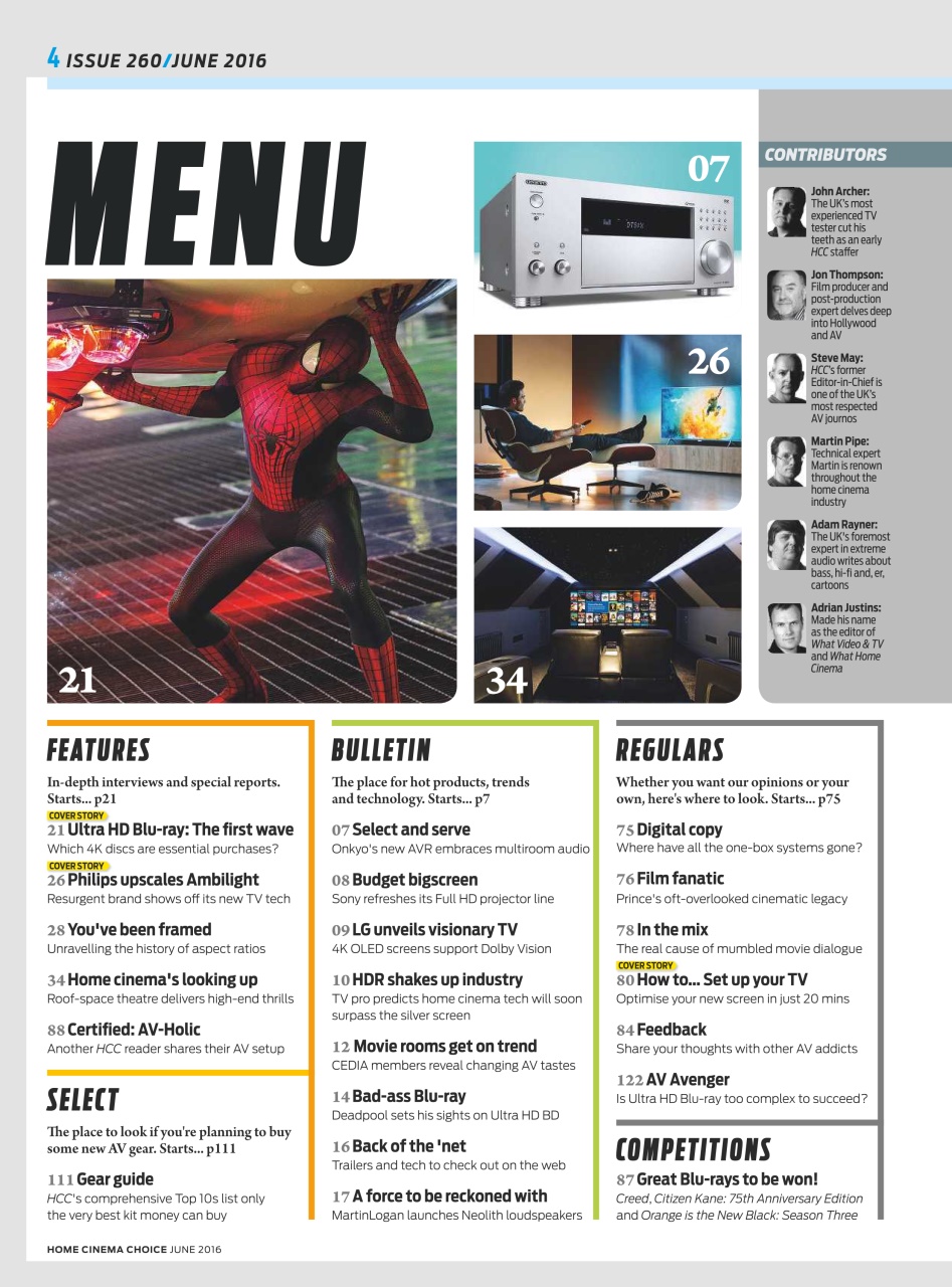 Home Cinema Choice Preview Pages