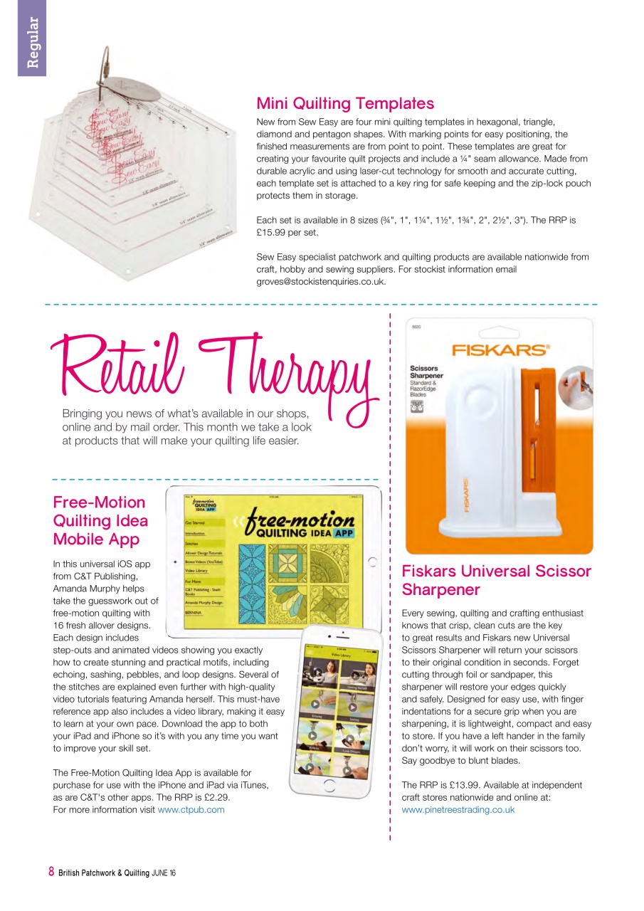 Patchwork and Quilting Preview Pages