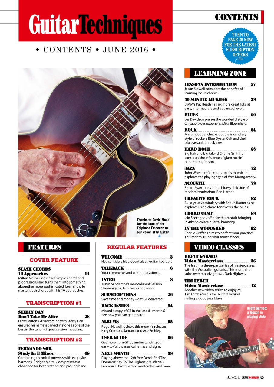 Guitar Techniques Preview Pages