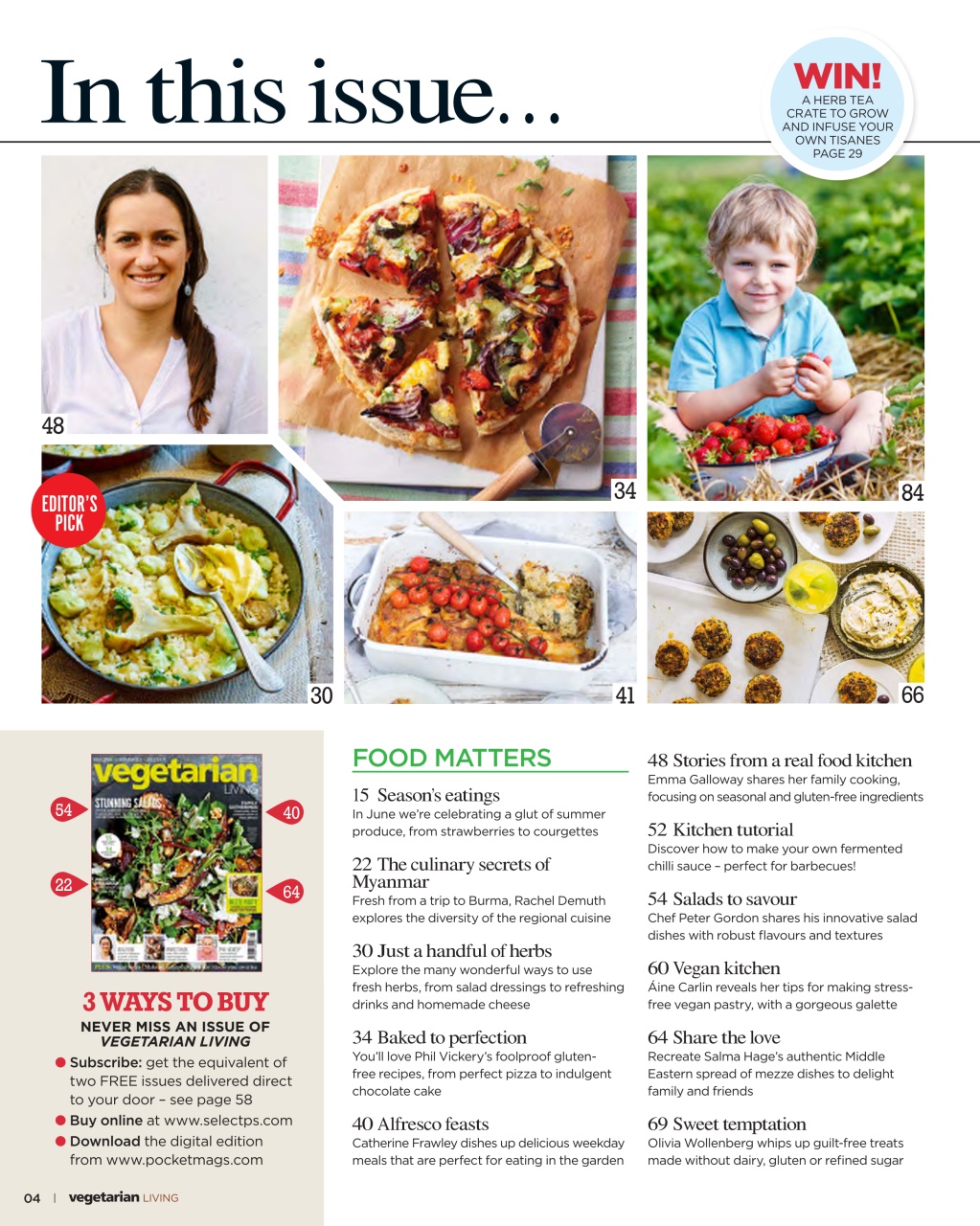 Vegetarian Living Preview Pages