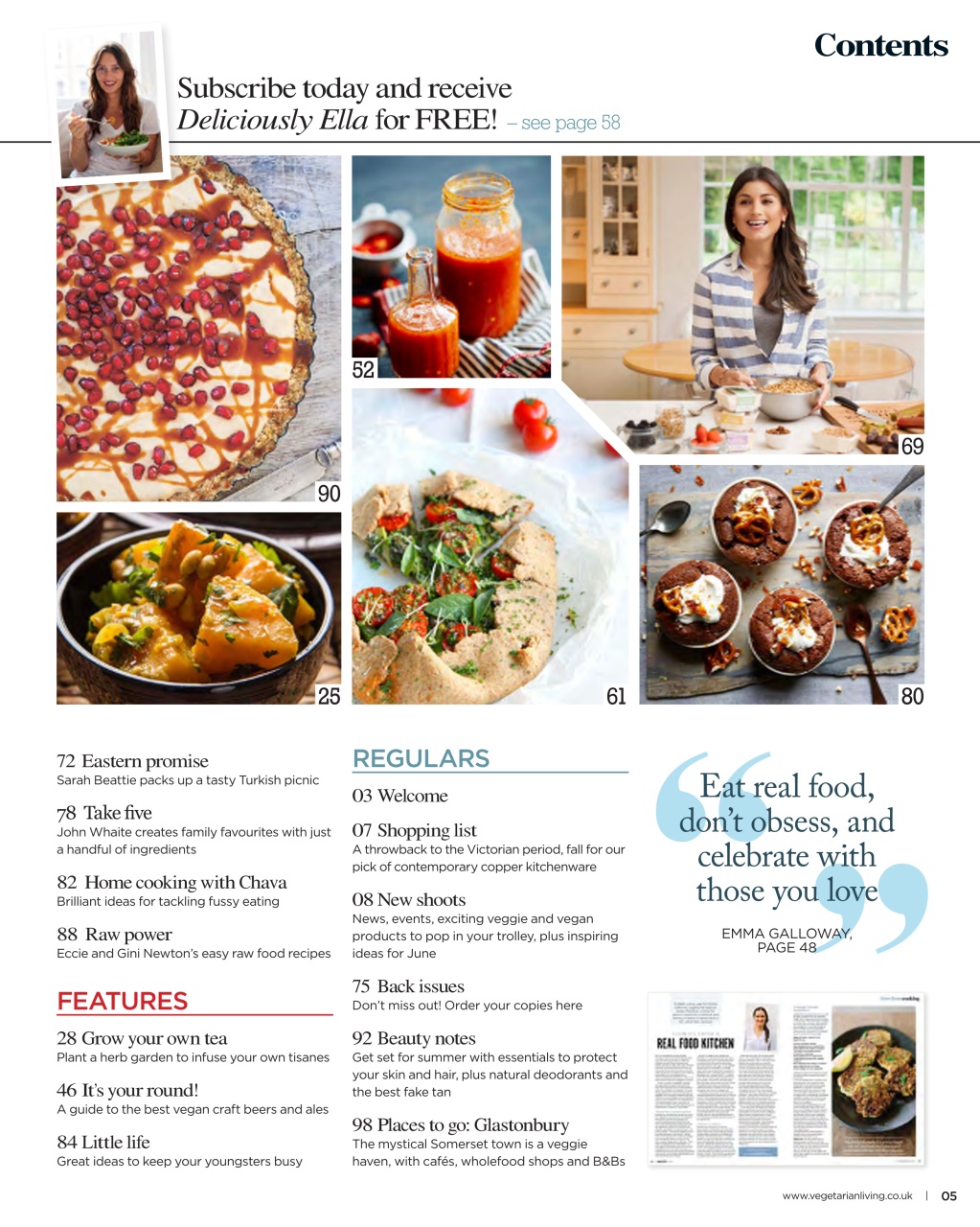 Vegetarian Living Preview Pages