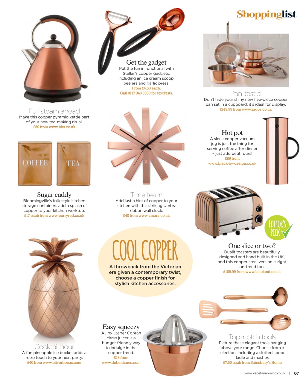 Vegetarian Living Preview Pages