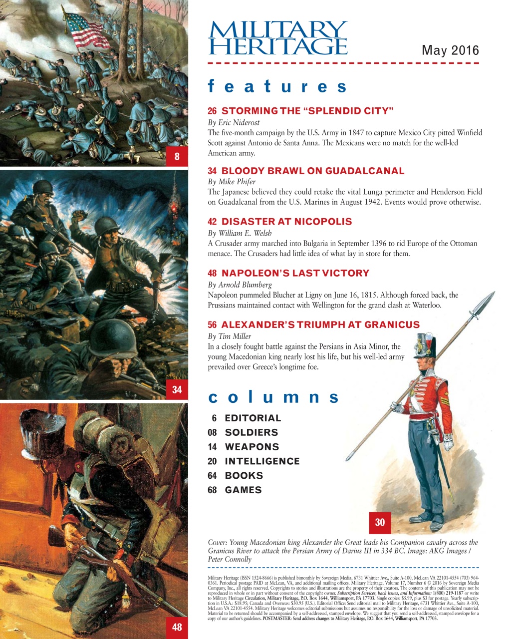 Military Heritage Preview Pages
